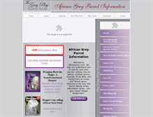 Tablet Screenshot of africangreys.com